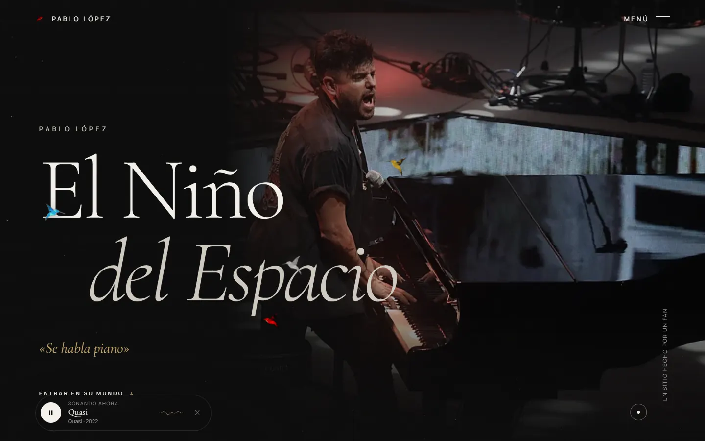 Página de inicio de Mundo Pablo López